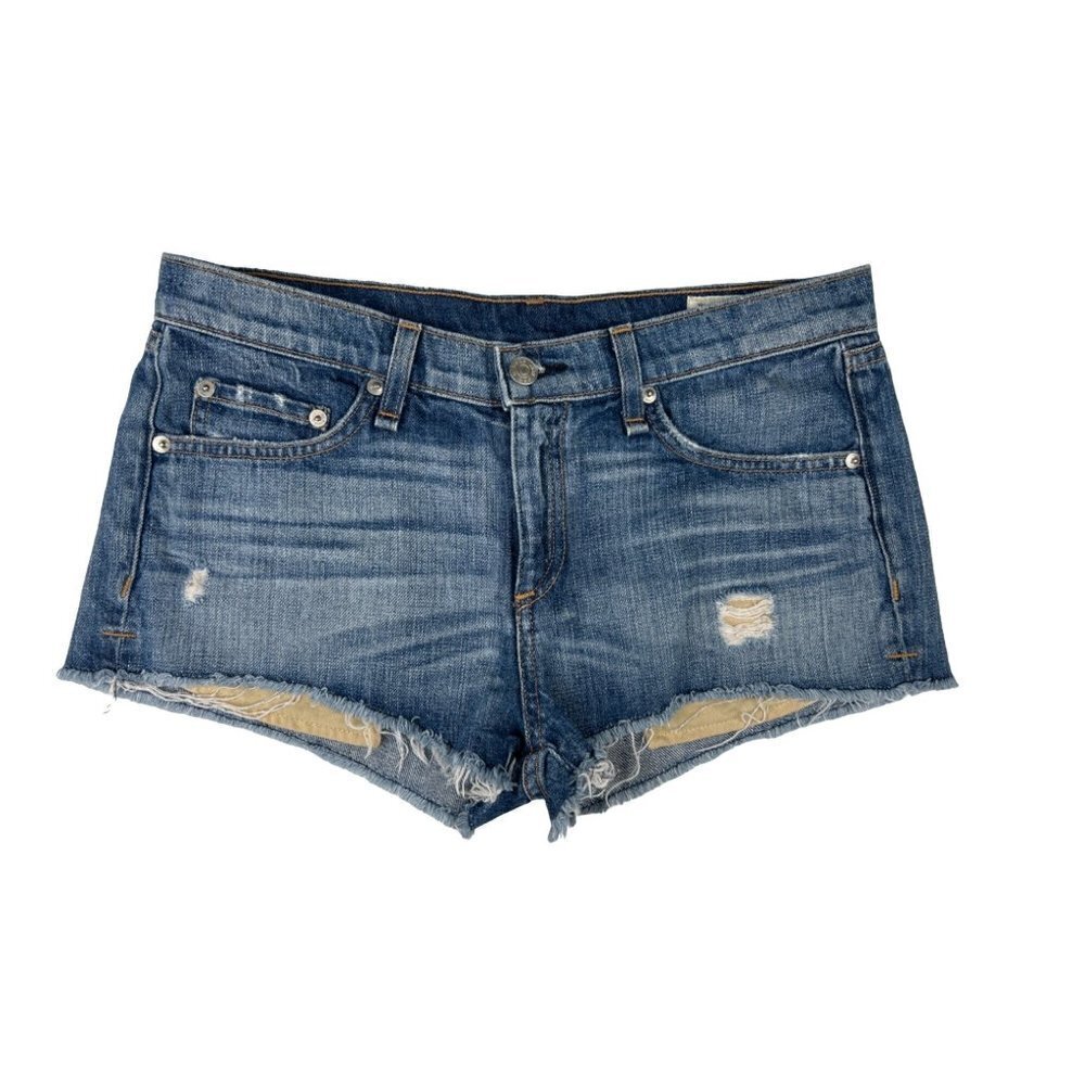Rag & Bone Distressed Cut-Off Denim Shorts Size 27